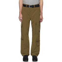 Khaki Pocket Cargo Pants 241085M188006