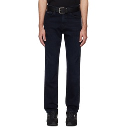 Blue Tapered Jeans 241085M186009