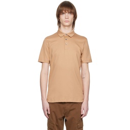 Beige Bonded Polo 231085M212052