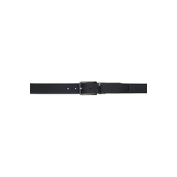 Black Reversible Leather Belt 241085M131016