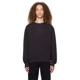 Black Bonded Sweatshirt 241085M204012