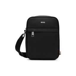 Black Structured Reporter Bag 241085M170015