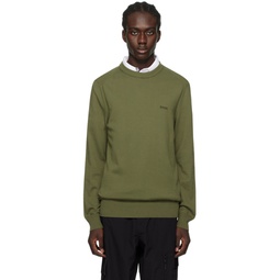 Green Regular Fit Sweater 241085M201001