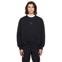 Black Double Monogram Sweatshirt 241085M204029