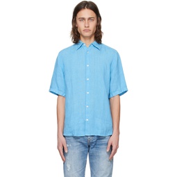 Blue Regular Fit Shirt 241085M192040