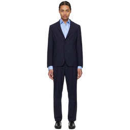Navy Slim Fit Suit 241085M196004