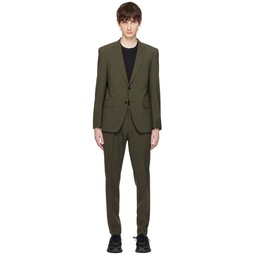 Green Slim Fit Suit 241085M196000