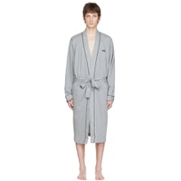 Gray Cotton Robe 222085M219000