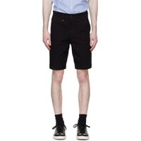 Black Tapered Fit Shorts 231085M193023