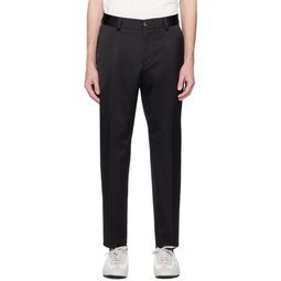 Black Creased Trousers 231085M191000