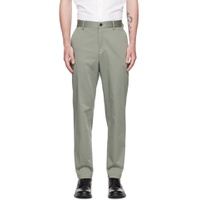 Green Crease Resistant Trousers 231085M191034
