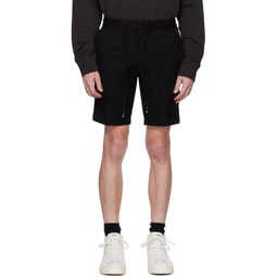 Black Slim Fit Shorts 222085M193006