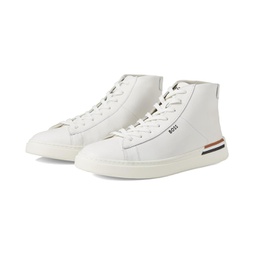 BOSS Clint Smooth Leather High-Top Sneakers