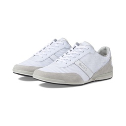 BOSS Saturn Low Profile Suede Trimmed Sneakers