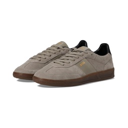 BOSS Suede Leather Block Low Profile Sneakers