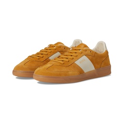 BOSS Suede Leather Block Low Profile Sneakers
