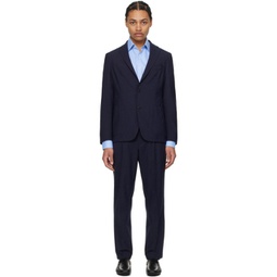 Navy Slim-Fit Suit 241085M196004