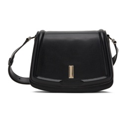 Black Leather Saddle Bag 241085F048000