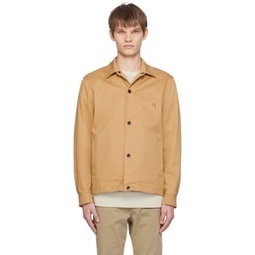 Tan Relaxed-Fit Jacket 241085M180010