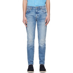 Blue Faded Jeans 241085M186012