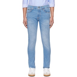 Blue Faded Jeans 241085M186001