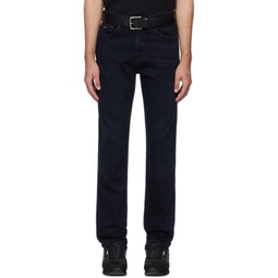 Blue Tapered Jeans 241085M186009