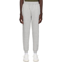 Gray Embroidered Sweatpants 241085M190006