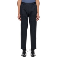 Navy Porsche Edition Pleated Trousers 241085M191000