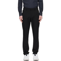 Black Slim-Fit Trousers 231085M191032