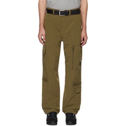 Khaki Pocket Cargo Pants 241085M188006