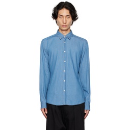 Blue Slim-Fit Shirt 232085M192005