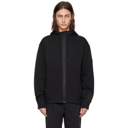 Black Relaxed-Fit Hoodie 241085M202040