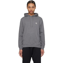 Gray Patch Hoodie 241085M202041