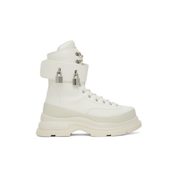 White Gao Eva Boots 241287M255001
