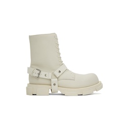 White Gao Harness Boots 241287M228001
