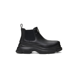 Black Gao Eva Metal Logo Chelsea Boots 241287M223004