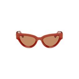 Orange Sharp Cat Eye Sunglasses 241798M134056