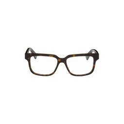 Tortoiseshell Square Glasses 241798M133014