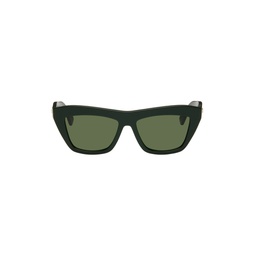 Green Cat Eye Sunglasses 241798F005009