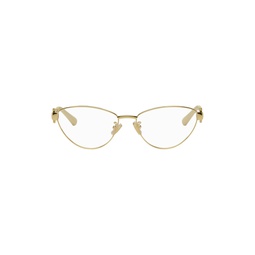 Gold Turn Cat Eye Glasses 231798M133003