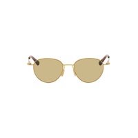 Gold Ultrathin Panthos Sunglasses 241798F005010