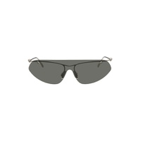 Silver Knot Shield Sunglasses 241798M134027