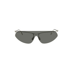 Silver Knot Shield Sunglasses 241798M134027
