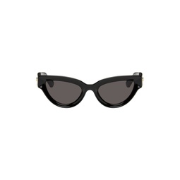 Black Sharp Cat Eye Sunglasses 241798F005024