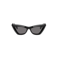 Black Pointed Cat Eye Sunglasses 241798M134020