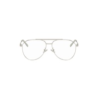 Silver Aviator Glasses 241798M133000