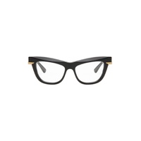 Black   Gold Cat Eye Glasses 241798M133011