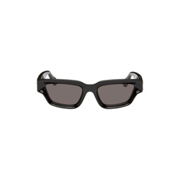 Black Sharp Square Sunglasses 241798M134039