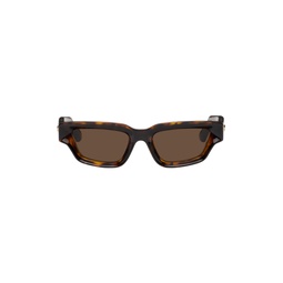 Tortoiseshell Sharp Sunglasses 241798M134038