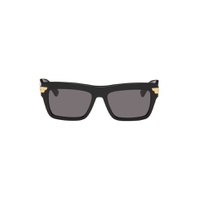 Black Rectangular Sunglasses 241798M134007